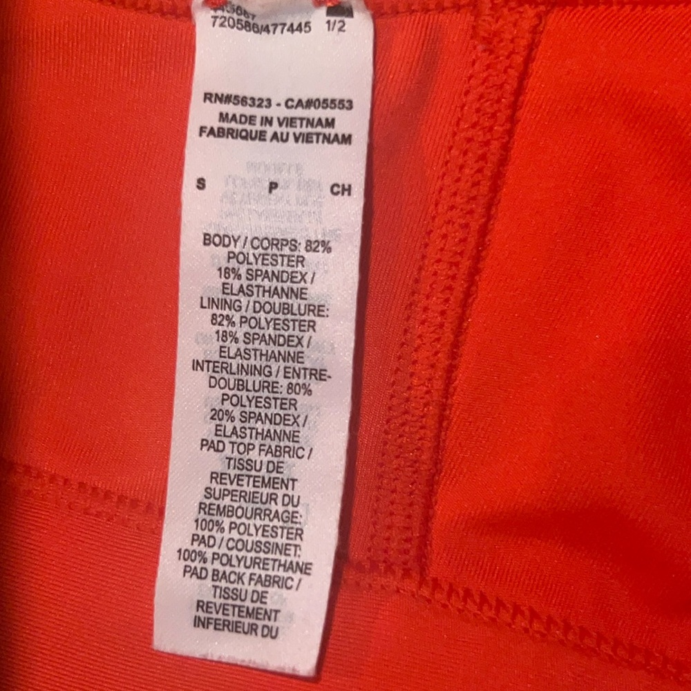 Nike Swoosh Women's Medium-Support Padded Zip-Front Sports Bra Chile Red Small - Picture 14 of 16